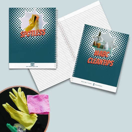 Benutzerdefinierte Werbetipps #Hashtag-Sauberkeit Notizblock