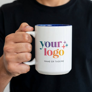 Benutzerdefinierte Werbeunternehmen-Logo-Tasse Zweifarbige Tasse