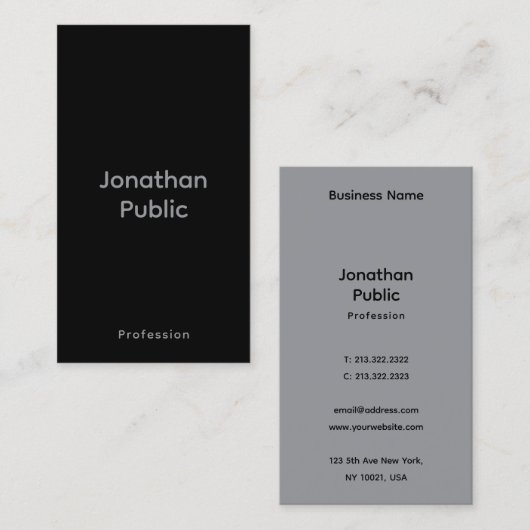 Benutzerdefinierte Werbezeitgestaltung Moderne Ele Visitenkarte (Vorne/Hinten)