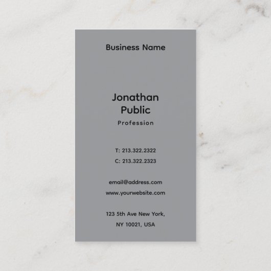 Benutzerdefinierte Werbezeitgestaltung Moderne Ele Visitenkarte (Rückseite)