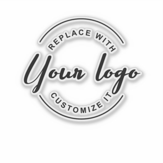 Benutzerdefinierte Werbung für einfache Firmenlogo Aufkleber (Vorderseite)