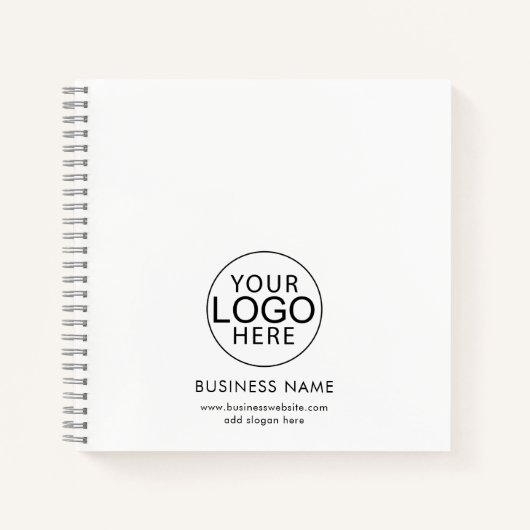 Benutzerdefinierte Werbung für einfache Firmenlogo Notizblock (Vorderseite)
