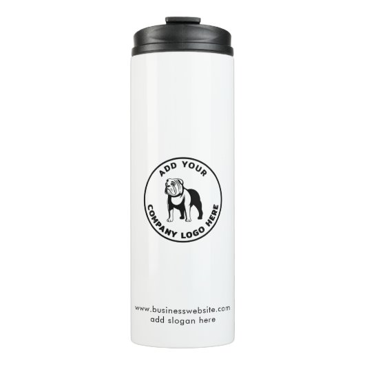 Benutzerdefinierte Werbung für einfaches Firmenlog Thermosbecher (Vorderseite)