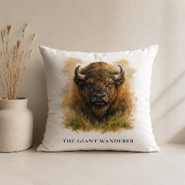 Benutzerdefinierte Western-Bison-Sofa-Akzente Kissen