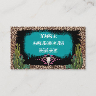 Benutzerdefinierte Western-Visitenkarte Visitenkarte