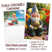 Benutzerdefinierte whimsical Garten-Gnom-Kunst  Kalender