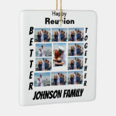 Benutzerdefinierte Wiedersehen 11-FotoCollage Keramikornament (Rechts)