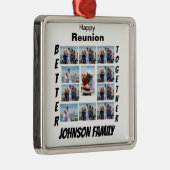 Benutzerdefinierte Wiedersehen 11-FotoCollage Ornament Aus Metall (Rechts)