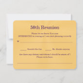 Benutzerdefinierte Wiedersehen-Antwortkarte der Li Einladung (Rückseite)