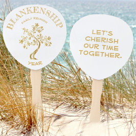 Benutzerdefinierte Wiedersehen-Black-Gold-Tree dop Fächer