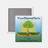 Benutzerdefinierte Wiedersehen, Grüne Bäume mit So Magnet (Vorderseite/Rückseite)