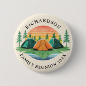 Benutzerdefinierte Wiedersehen Vintag Sunset Campi Button (Vorderseite)