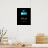 Benutzerdefinierte Wifi-Netzwerk verbinden Moderne Poster (Küche)