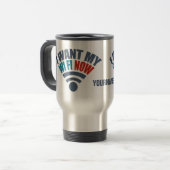 Benutzerdefinierte WiFi-Tasse Reisebecher (Vorderseite Links)