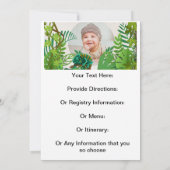 Benutzerdefinierte Wild-One-Foto-Einladung Ankündigung (Rückseite)