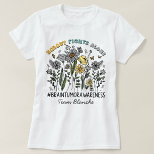 Benutzerdefinierte Wildblume Niemand kämpft allein T-Shirt