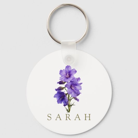 Benutzerdefinierte Wildblume Schlüsselanhänger (Vorderseite)