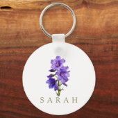 Benutzerdefinierte Wildblume Schlüsselanhänger (Rückseite)
