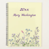 Benutzerdefinierte Wildblumen auf blassgelb mit Na Planer (Vorderseite)