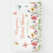 Benutzerdefinierte Wildblumen und Schmetterlinge B Banner (Vertikal)