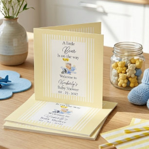 Benutzerdefinierte Willkommenskarte für Baby Showe