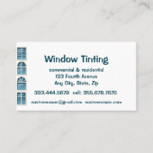 Benutzerdefinierte Windows Tinting Maintenance Bus Visitenkarte (Vorderseite)