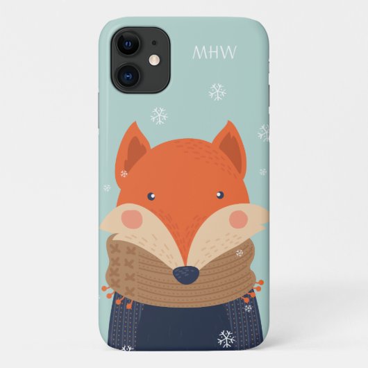Benutzerdefinierte Winter Fox-Gehäuse Case-Mate iPhone Hülle (Rückseite)