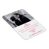 Benutzerdefinierte Wirbel Gastgeschenk Hochzeit Da Magnet (Rechte Seite)