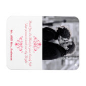 Benutzerdefinierte Wirbel Gastgeschenk Hochzeit Da Magnet (Horizontal)