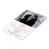 Benutzerdefinierte Wirbel Gastgeschenk Hochzeit Da Magnet (Linke Seite)