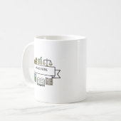 Benutzerdefinierte Wirtschaftsprüfer Name Finanz B Kaffeetasse (Vorderseite Links)