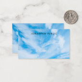 Benutzerdefinierte Wolken Einfaches Template Name Mitteilungskarte (Vorderseite/Rückseite Beispiel)