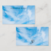 Benutzerdefinierte Wolken Einfaches Template Name Mitteilungskarte (Vorne/Hinten)