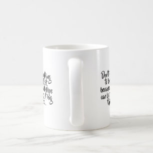 Benutzerdefinierte Word Monochrome Ästhetik Kaffeetasse