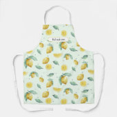 Benutzerdefinierte Wörter Aquarelllemonen Schürze (Vorderseite)