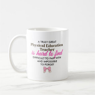 Benutzerdefinierte Würdigung für Sportlehrer Kaffeetasse