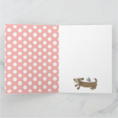 Benutzerdefinierte Wurst Hunde Dackel Valentinstag Karte (Innenseite)