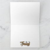 Benutzerdefinierte Wurst Hunde Dackel Valentinstag Karte (Innenseite)