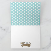 Benutzerdefinierte Wurstkarte der Dackel Muttertag Karte (Innenseite)