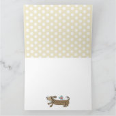 Benutzerdefinierte Wurstkarte der Dackel Muttertag Karte (Innenseite)