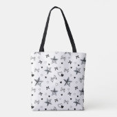 Benutzerdefinierte Y2K Dark Coquette Silberner Ste Tasche (Rückseite)