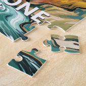 Benutzerdefinierte Yellowstone Lower Falls Van Gog Puzzle (Seite)