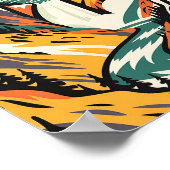 Benutzerdefinierte Yellowstone-Nationalpark Lower Poster (Ecke)