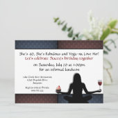 Benutzerdefinierte Yoga-Party Einladungen (Stehend Vorderseite)