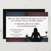 Benutzerdefinierte Yoga-Party Einladungen (Vorne/Hinten)