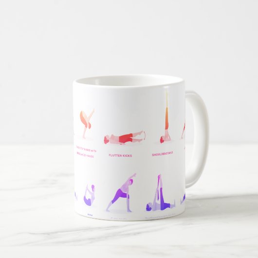 Benutzerdefinierte Yoga-Pose-Tasse für das Geschen Kaffeetasse (VorderseiteRechts)