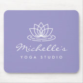 Benutzerdefinierte Yoga-Studio-Mausmatte mit weiße Mousepad (Vorne)