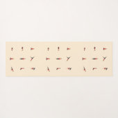 benutzerdefinierte Yogamattel mit Ihrem Namen Yogamatte (Rückseite (Horizontal))