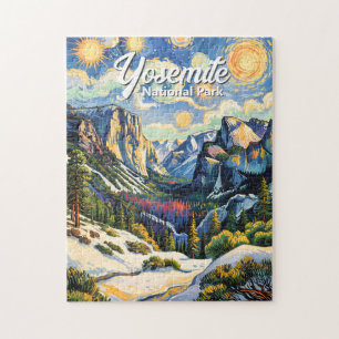 Benutzerdefinierte Yosemite Tunnel View Winter Van Puzzle