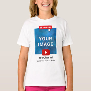 Benutzerdefinierte Youtube Channel Name White Kids T-Shirt
